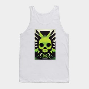 Acid Death, Neon color spooky skull design Tank Top